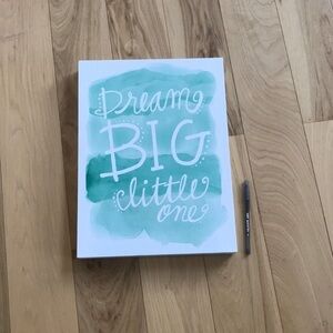 Dream Big Little one box wall art.  GUC